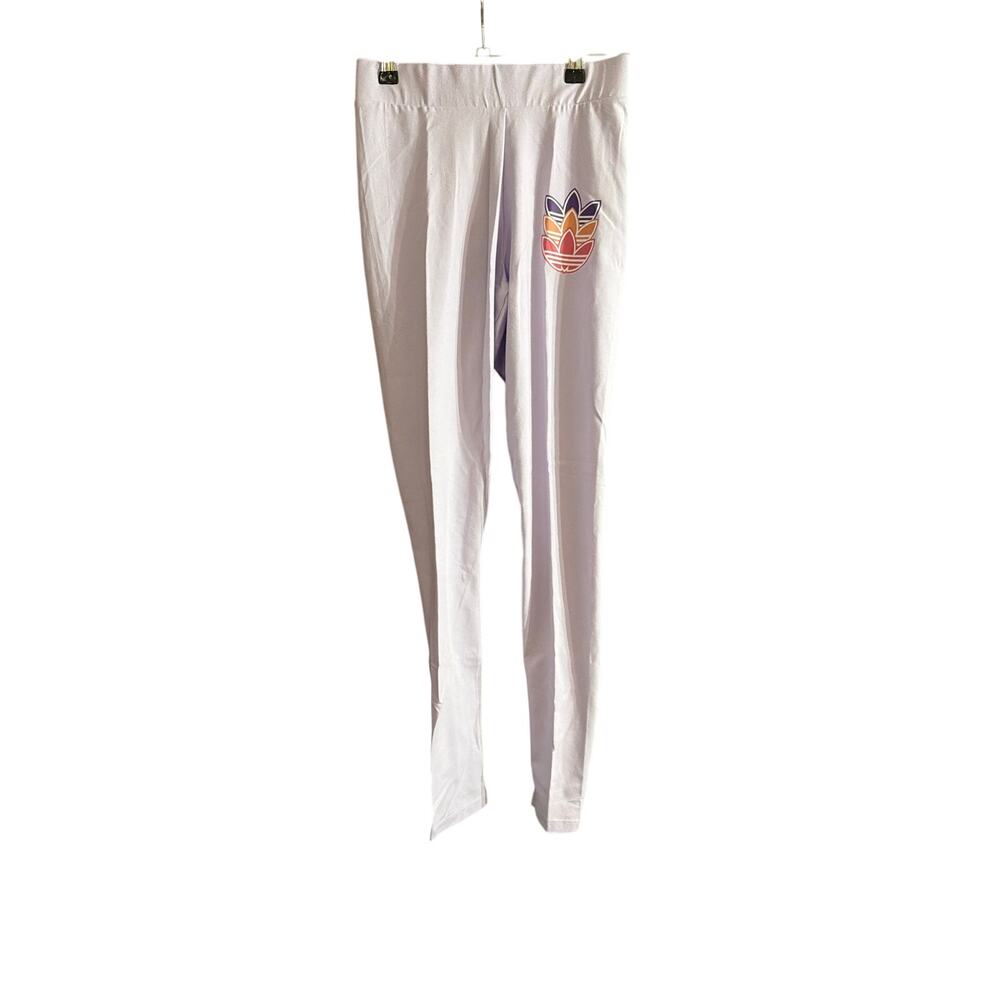 Adidas Originals Women's Adicolor Essential Light Purple Leggings Size Small New - Picture 2 of 8